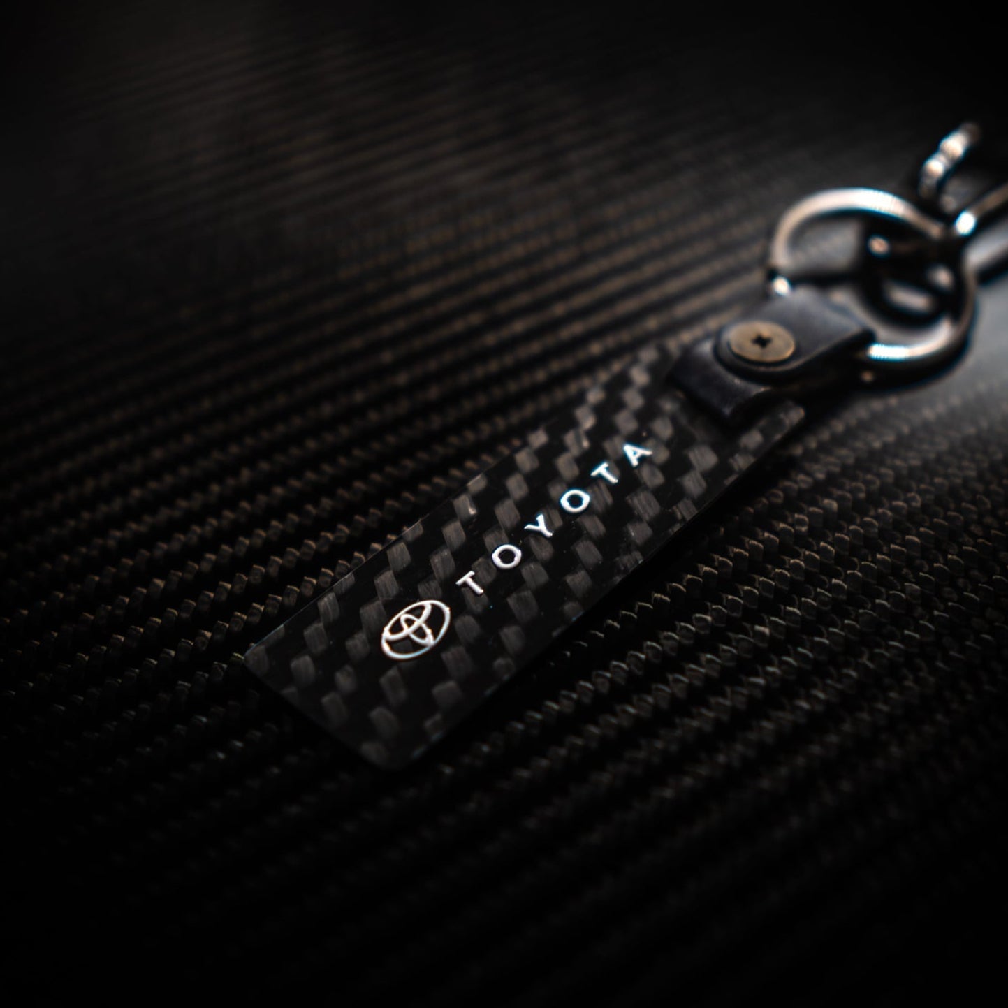 Toyota GR Carbon Fibre Keychain