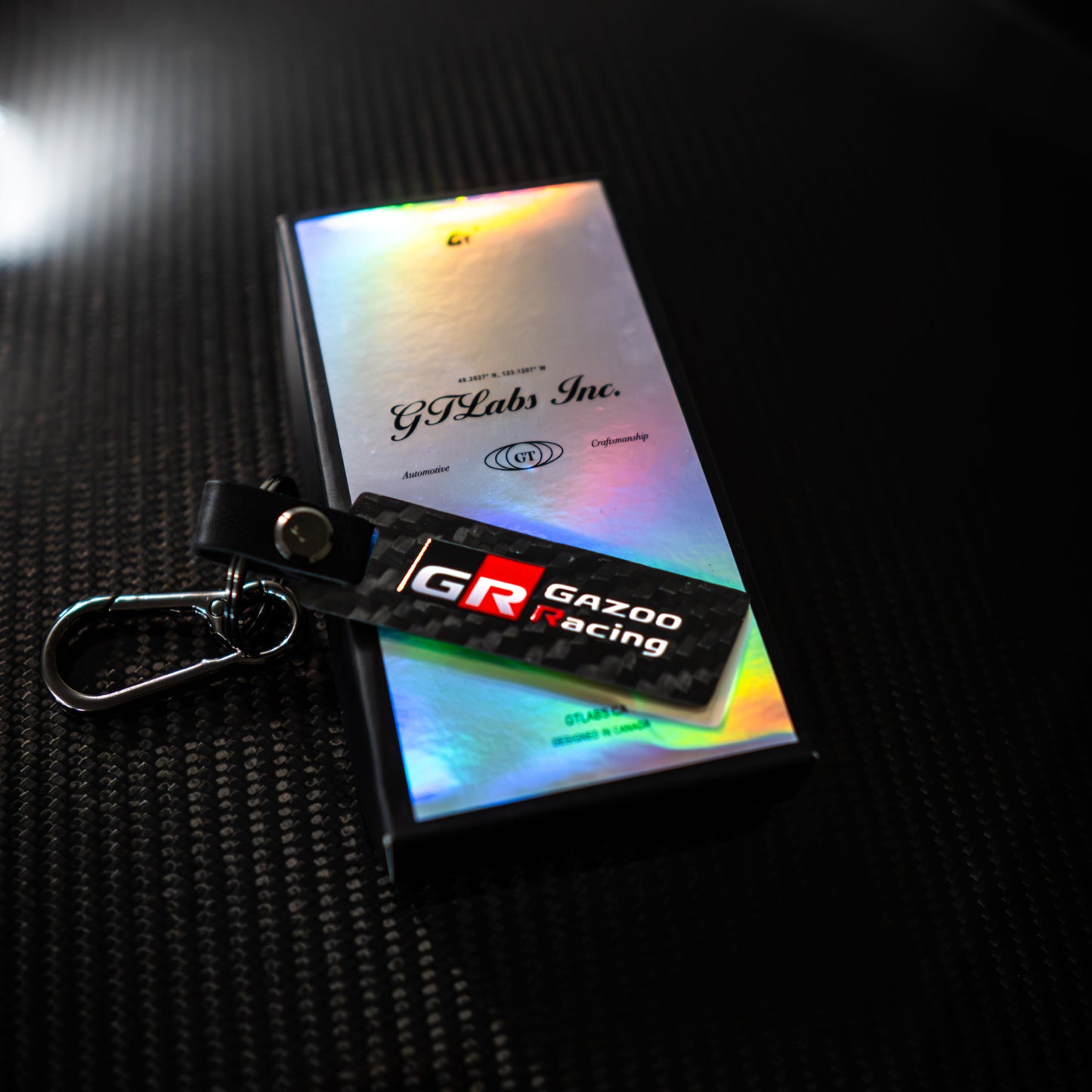 Toyota GR Carbon Fibre Keychain