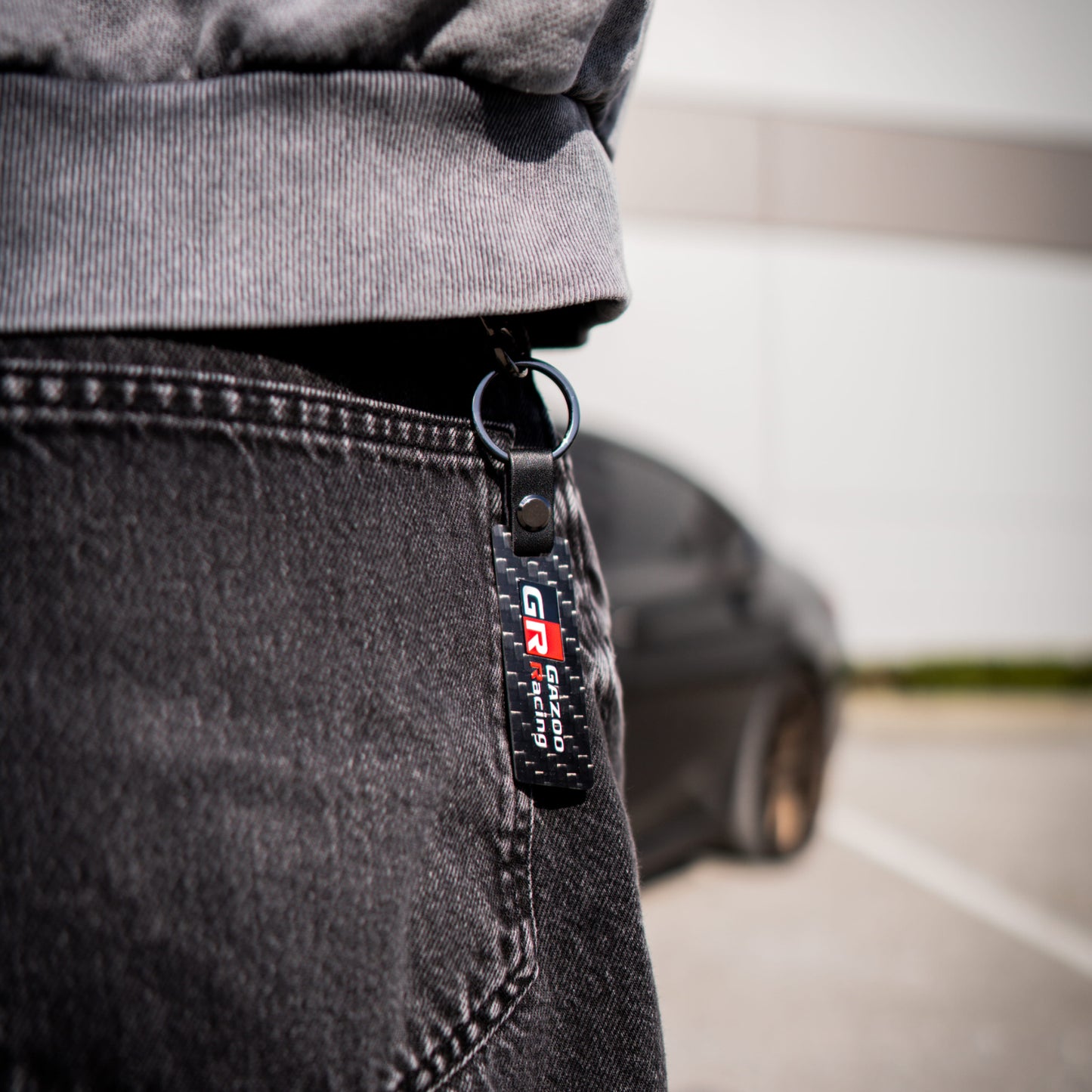 Toyota GR Carbon Fibre Keychain