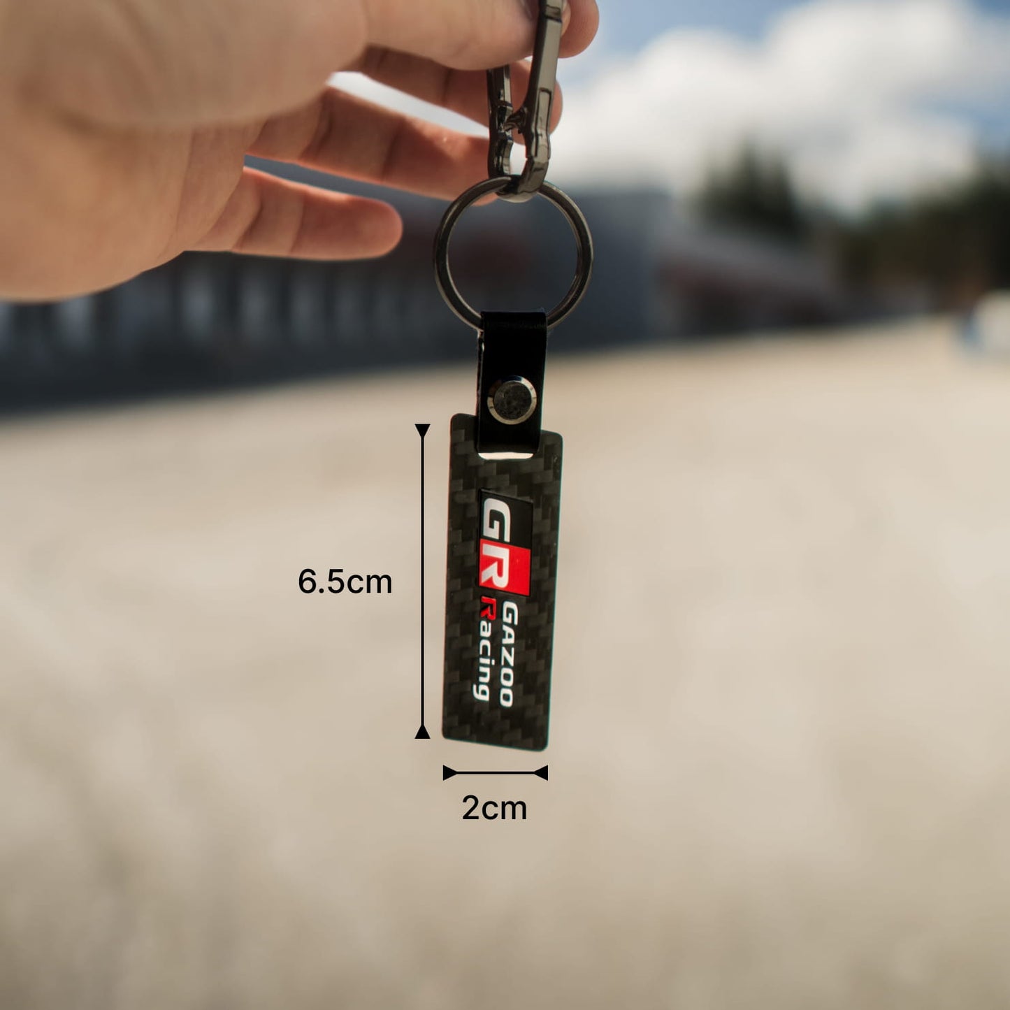Toyota GR Carbon Fibre Keychain