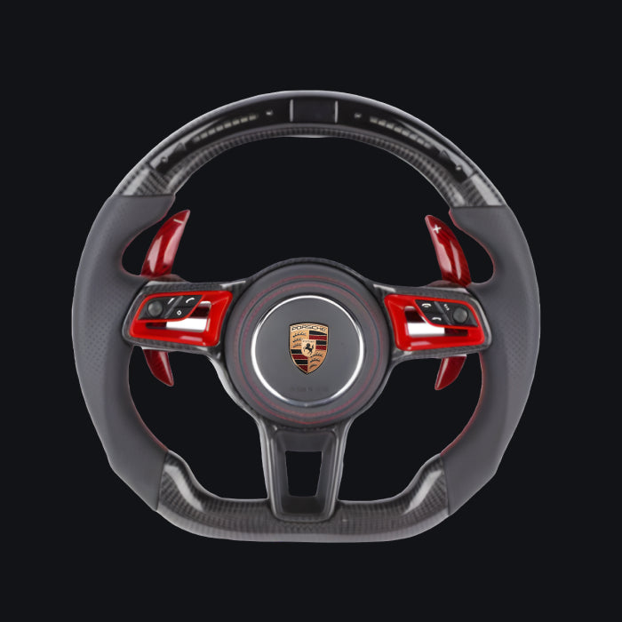 Porsche 2019+ 991 (991.2) / GT3 / GT3RS(991) / 718 Boxster / Cayman (982) / Cayenne (958.2) / Panamera (971) / Macan(95B) Custom Steering Wheel