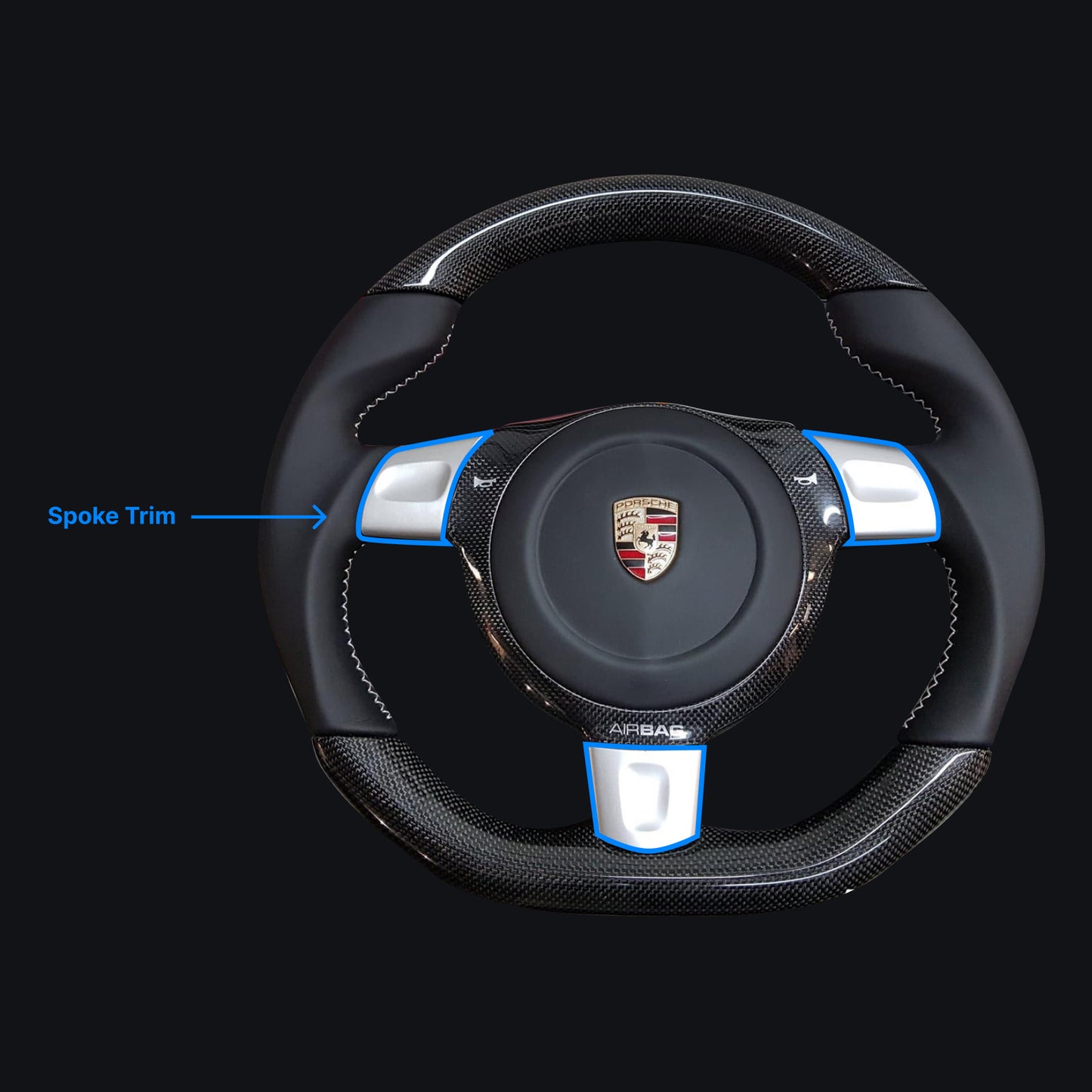 Porsche 997.1 Gen 2 Custom Steering Wheel