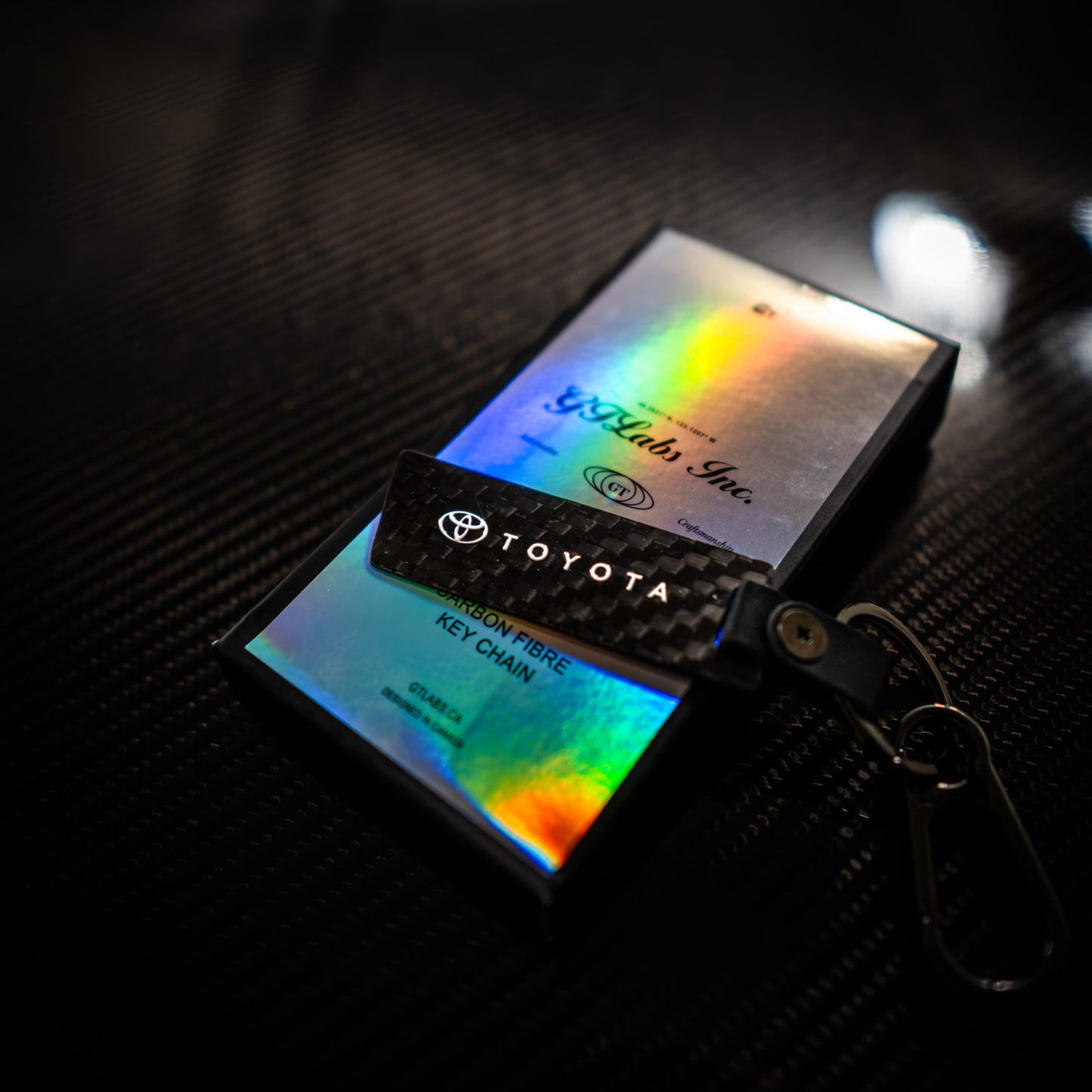 Toyota GR Carbon Fibre Keychain